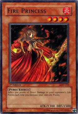 Fire Princess-Super Rare - Unlimited - LON-034 - Labyrinth of Nightmare - NM - Image 1