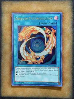 Yugioh Greater Polymerization BLVO-EN087 Ultra Rare 1st Ed NM - Image 1
