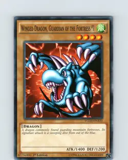 Yu-Gi-Oh Winged Dragon, Guardian Of The Fortress #1 YGLD-ENA10 1st Ed Common NM - Image 1