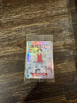One Piece Card Game MONKEY D. LUFFY College Basketball Promo SEALED - MINT - Image 1