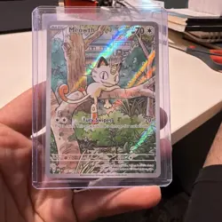 Pokemon Meowth 106/094 Me02: Phantasmal Flames Illustration Rare Holo TCG Card - Image 1
