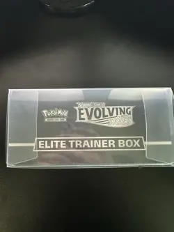 Pokemon Evolving Skies Elite Trainer Box Sleeves Energy Cards Coin Rulebook - Image 3