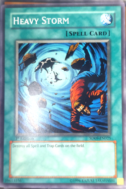 Yugioh SD09-EN025 Heavy Storm Card Game 1st Ed. TCG CCG - Image 1