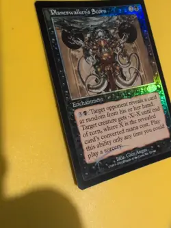 Planeswalker's Scorn. Enchantment rare MTG Card. Planeshift.OLD VINTAGE FOIL - Image 2