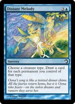 1 x Distant Melody - Foil - Premium Deck Series: Slivers - Light Play - MTG - Image 1