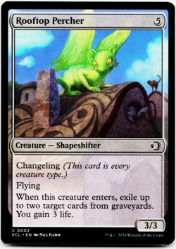 Rooftop Percher [Lorwyn Eclipsed] Magic MTG ECL 0002 NM - Image 3