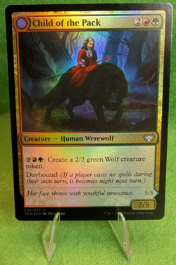 x1 Child of the Pack Innistrad: Crimson Vow Foil - #234 - Human Werewolf - Image 1