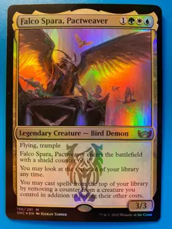 MTG 1x FOIL Falco Spara, Pactweaver 186 Streets of New Capenna Magic the x1 NM - Image 1