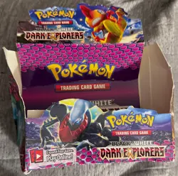 POKEMON : BLACK & WHITE DARK EXPLORERS EMPTY DISPLAY BOX TCG 2012 - Image 1