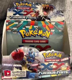 POKEMON : XY FURIOUS FISTS EMPTY DISPLAY BOX TCG 2014 - Image 1