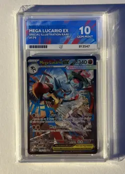 Pokemon Mega Evolution Mega Lucario EX 179/132 ACE 10 - Perfect Subgrades - Image 1