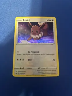 Eevee SWSH127 Sword & Shield Black Star Promo Cosmos Holo Pokemon TCG - LP - Image 1