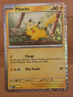 Pikachu 002/015 Holo LP - McDonald's Dragon Discovery 2024 - Pokemon TCG - Image 1