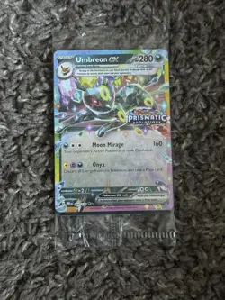 Pokemon Umbreon EX 060/131 Prismatic Evolutions Promo Holo Stage 1 280 HPwrapped - Image 1
