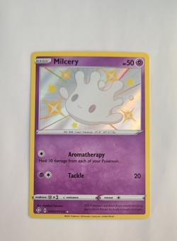 Pokemon 2021 Shining Fates Milcery 57/122 Holo Rare Baby Shiny NM - Image 1