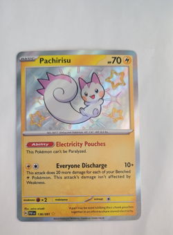 Pokemon 2024 Paldean Fates Pachirisu 138/91 Holo Rare Baby Shiny NM - Image 1