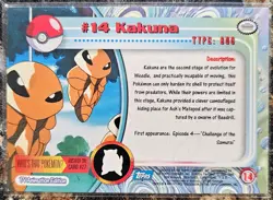 1999 Pokemon Topps Kakuna 14 Ungraded NM or Better - Image 2