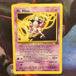 Pokemon Mr. Mime Jungle Rare 22/64 Unlimited Regular WOTC English 1999 - Image 1