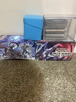 OVER 1000 YU-GI-OH Card Lot w/ cases, Storage Boxes, card sleeves and RARES - Image 1