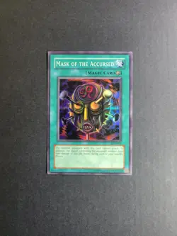 Mask Of The Accursed LON-019 Yu-Gi-Oh TCG Labyrinth Of Nightmare Super Rare MP - Image 2