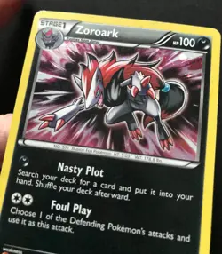 Zoroark BW09 BW B&W PROMO Black & White Shiny RARE HOLO Pokemon Card Exc - Image 3