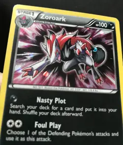 Zoroark BW09 BW B&W PROMO Black & White Shiny RARE HOLO Pokemon Card Exc - Image 4