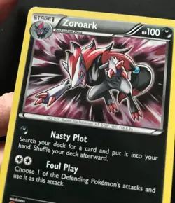 Zoroark BW09 BW B&W PROMO Black & White Shiny RARE HOLO Pokemon Card Exc - Image 5