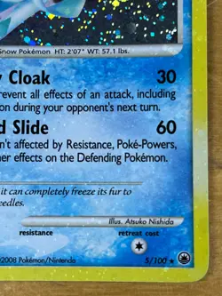 Glaceon 5/100 Rare Holo Majestic Dawn 2008 Pokemon TCG Card - Image 4