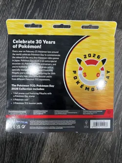Pokemon Day 2026 Collection Sealed Box Pikachu Promo Card Coin 3 Booster Packs - Image 2
