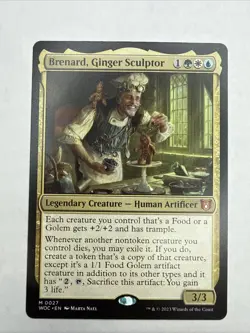 Brenard, Ginger Sculptor Commander: Wilds of Eldraine Mythic Reg NM Condition - Image 1