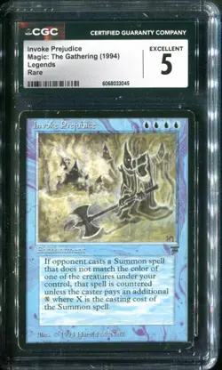 CGC 5 1994 MTG Magic The Gathering Legends #NNO Invoke RARE English - Image 2