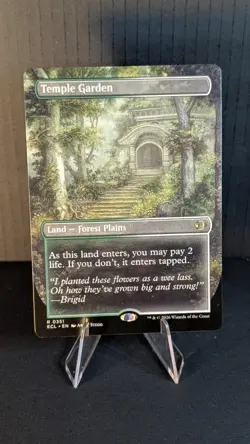 Temple Garden (Borderless) Lorwyn Eclipsed MTG R 351 Double Sided MTG - Image 1