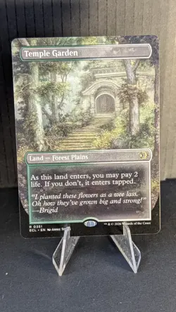 Temple Garden (Borderless) Lorwyn Eclipsed MTG R 351 Double Sided MTG - Image 5