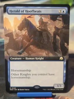 Herald of Hoofbeats (Extended Art) #109 (NM) March of the Machine MOC Magic MTG - Image 1