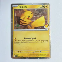 Pikachu 051/162 – Pokemon Day 2026 Stamped Promo – Holo Promo – NM Pokemon TCG - Image 1