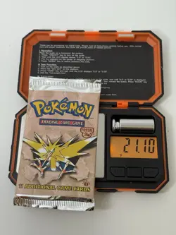 1st Edition Fossil Pokemon Booster Pack Zapdos Factory Sealed 21.10g HEAVYU! 742818060714 - Image 1