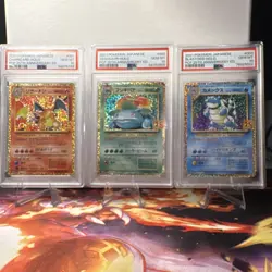 Pokemon 2021 Japanese 25th Anniversary PSA Charizard Venusaur Blastoise Holo Lot - Image 1