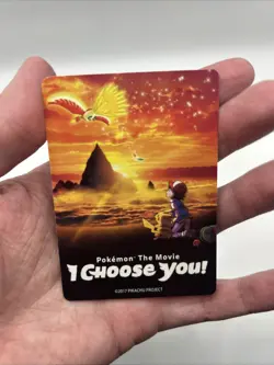 2017 Pikachu & Ash Pokemon the Movie I Choose You Promo Insert Card - Image 3