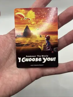 2017 Pikachu & Ash Pokemon the Movie I Choose You Promo Insert Card - Image 4