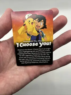 2017 Pikachu & Ash Pokemon the Movie I Choose You Promo Insert Card - Image 5