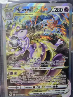 MEWTWO VSTAR 2023 Pokemon SWSH Crown Zenith Galarian Gallery #GG44 BGS 9 MINT - Image 2