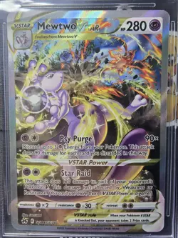MEWTWO VSTAR 2023 Pokemon SWSH Crown Zenith Galarian Gallery #GG44 BGS 9 MINT - Image 3
