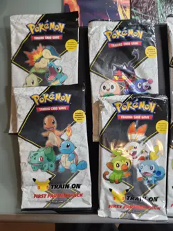 Pokemon First Partner Packs x8 + Pikachu Binder COMPLETE SET NEW/SEALED 820650809682 - Image 2