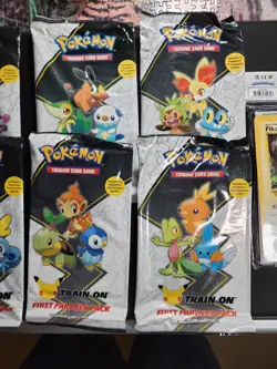 Pokemon First Partner Packs x8 + Pikachu Binder COMPLETE SET NEW/SEALED 820650809682 - Image 3