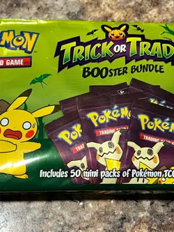 1 Nintendo Pokemon TCG Trick or Trade BOOster Bundle - 50 Packs Inside Sealed! 820650852572 - Image 3