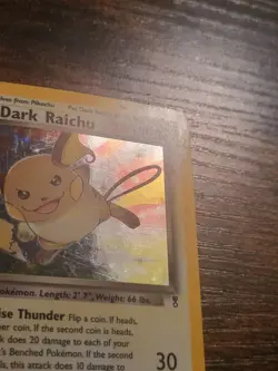 Pokemon TCG Dark Raichu 7/110 Legendary Set Holo LP NM - Image 5