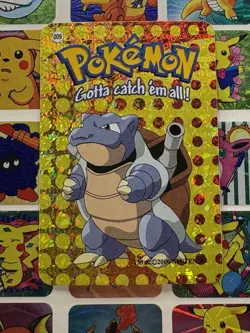 Pokemon Vintage Vending machine Sticker HOLO Prism 2000 Nintendo #009 Blastoise - Image 2