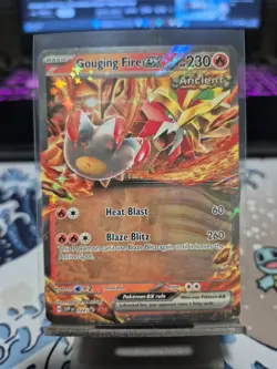 Pokemon TCG Gouging Fire EX SVP 144 Black Star Promo Scarlet Violet - Image 1