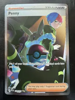 Pokemon Penny Paldean Fates Holo 239/091 Illustration Rare (NM) - Image 1