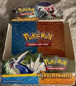POKEMON : HEART GOLD SOUL SILVER TRIUMPHANT EMPTY DISPLAY BOX TCG 2010 - Image 1